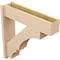 Ekena Millwork 7 1/2-in W x 30-in D x 30-in H Balboa Block Rough Cedar Woodgrain TimberThane Outlooker, Primed Tan OUTUR075X30X30BOA44RCPR - alternate 2